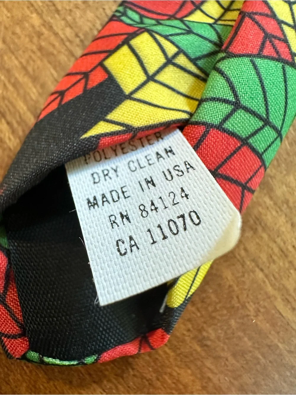 Ralph Marlin Bob Marley and The Wailers Collage Tie with Green Red Yellow Black
